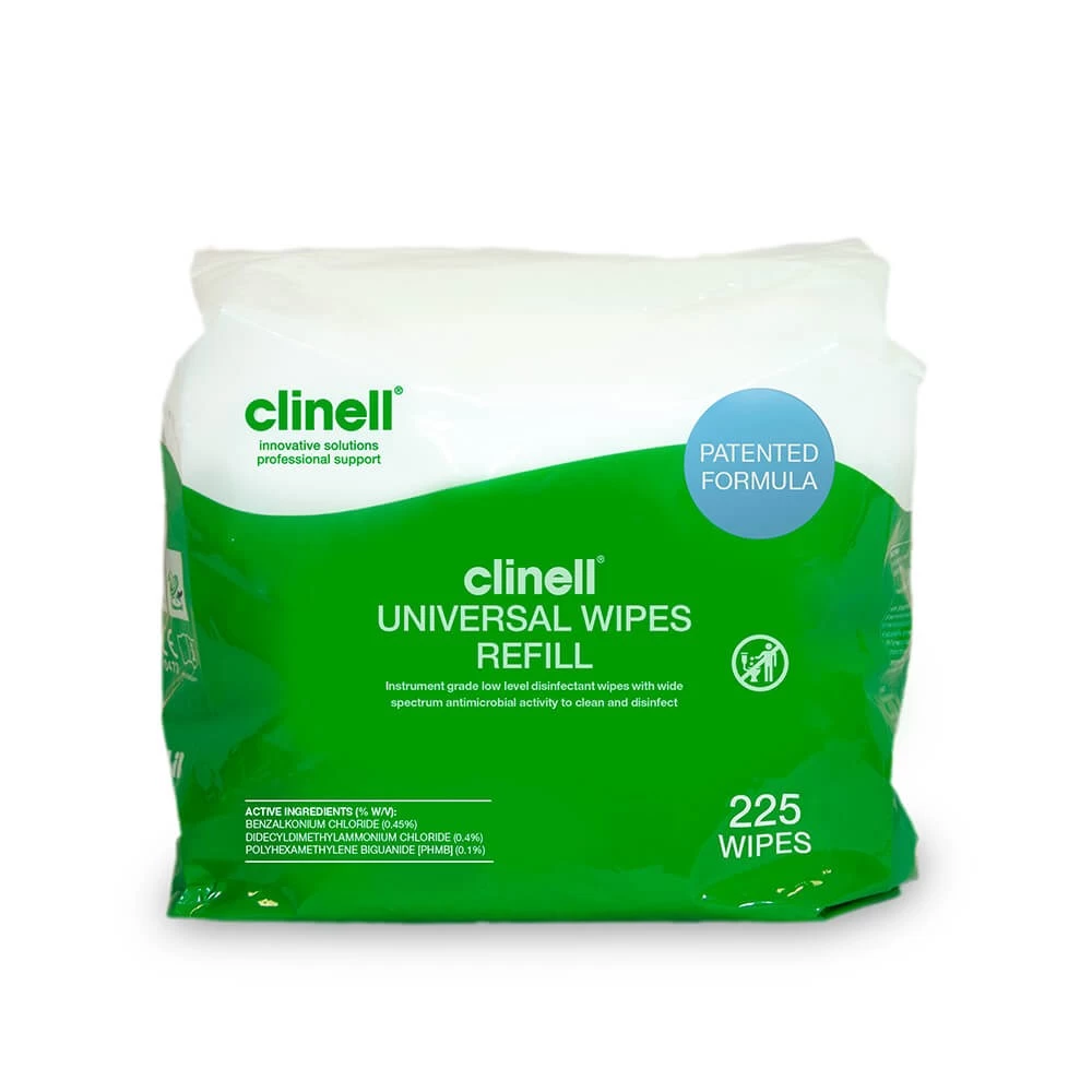 Clinell Universal Wipes Bucket Refill (225)
