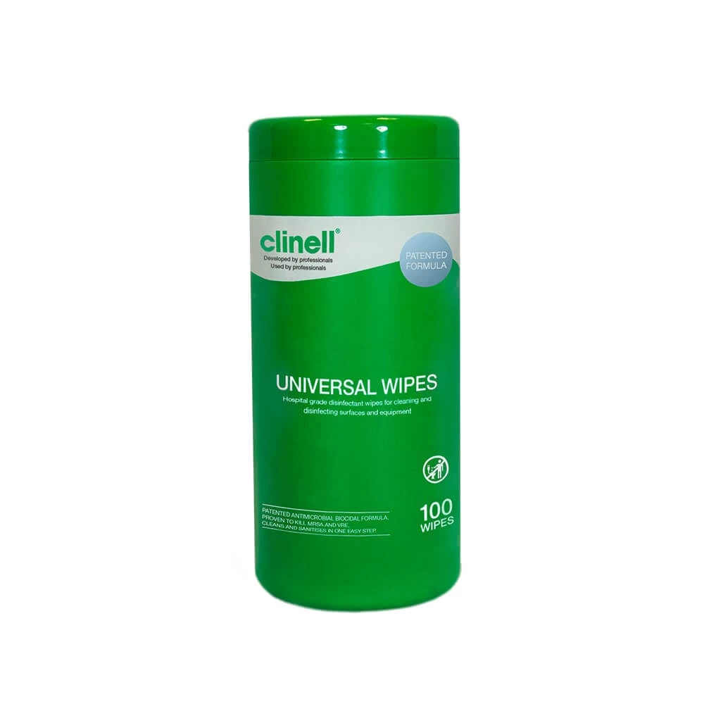 Clinell Universal Wipes Canister (100)