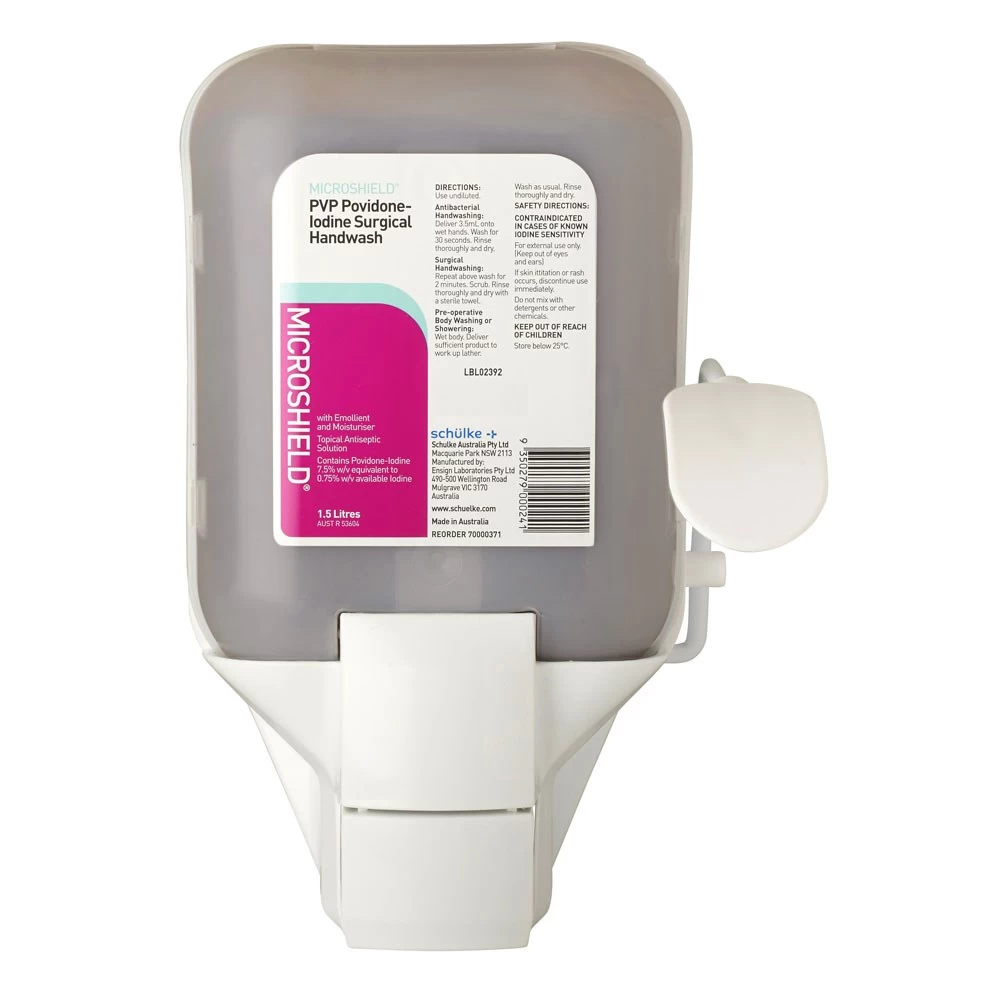 Microshield Povidone-Iodine Surgical Handwash 1.5L Cartridge