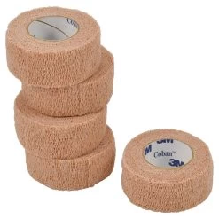 Coban Self-Adherent Bandage Tan 2.5cm X 4m Stretched