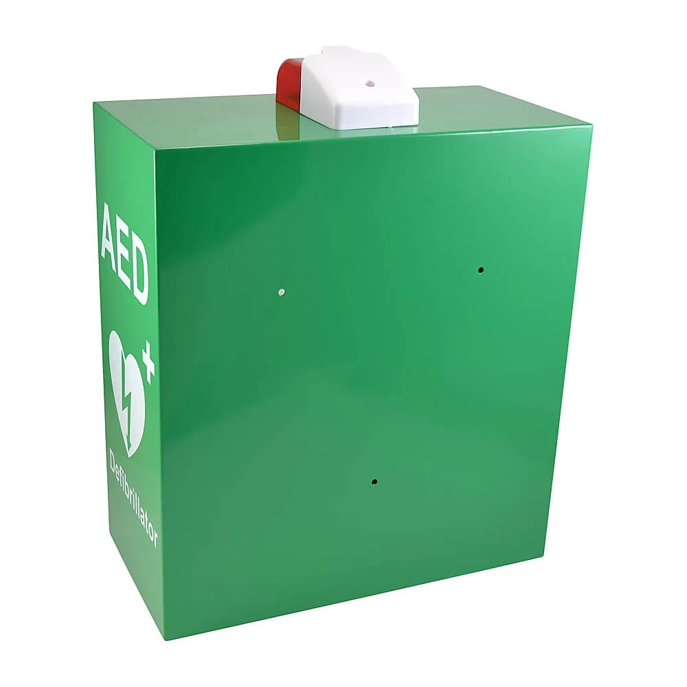 AED Green Wall Cabinet With Alarm And Light - Image 2