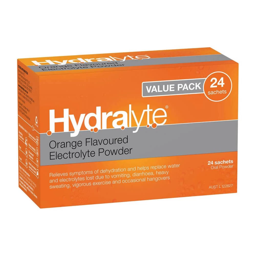 Hydralyte Sachets Value Pack (24) - Orange