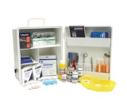 General Workplace Kit In A Wall Mounted Plastic Cabinet